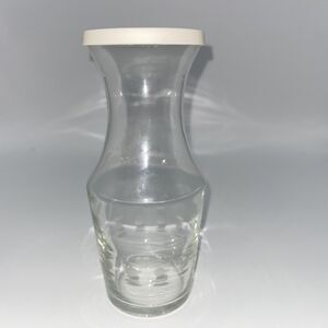 Vintage MCM Salad Dressing Cruet Glass Shaker Bottle with Lid Vintage Kitchen